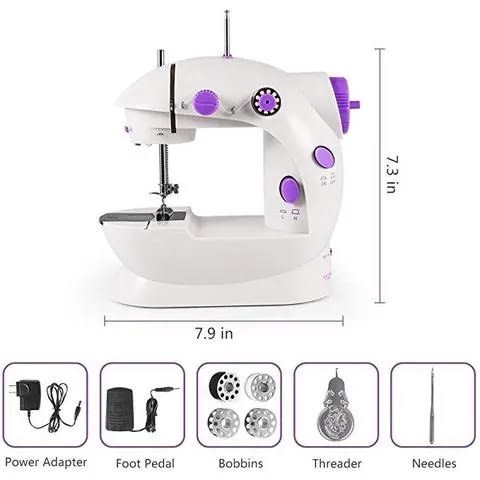 Mini Sewing Machine With Foot Pedal - Electric & Battery Operated