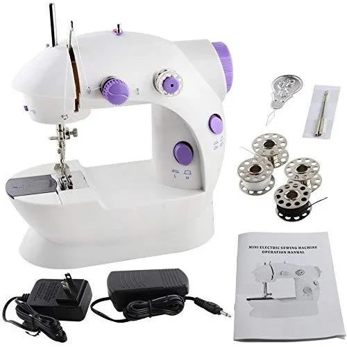 Mini Sewing Machine With Foot Pedal - Electric & Battery Operated