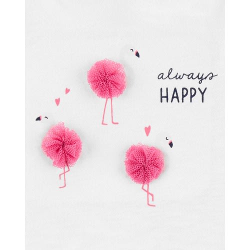3 Piece Flamingo Little Skort Set - 3m