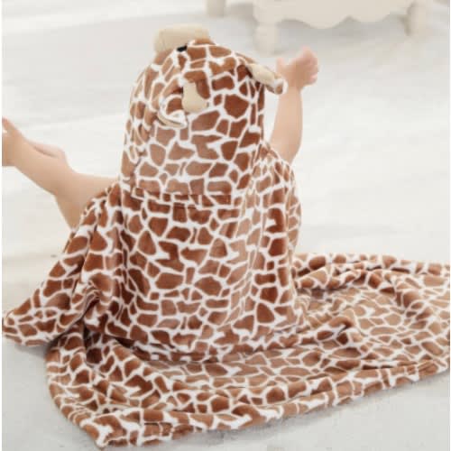 Rattle Bear Hooded Baby Blanket