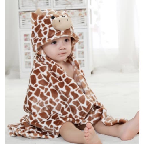 Rattle Bear Hooded Baby Blanket
