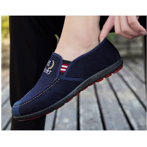 Suede Slip-on Walkabout Sports Shoes - Blue