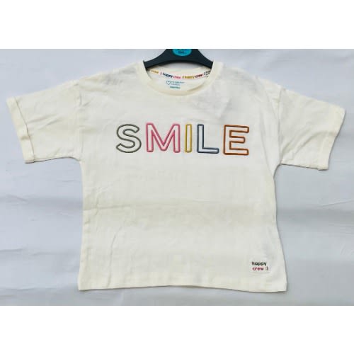 Smile Girl Tee Shirt - White
