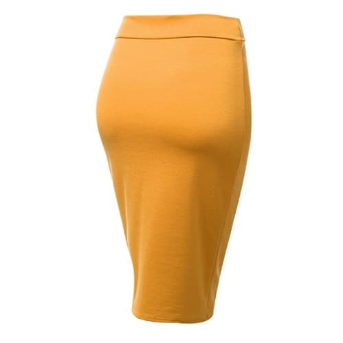 J.Tomson Women's Classic Jersey Midi Pencil Skirt