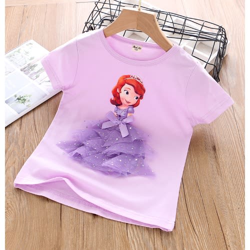 3d Sophia Girl Top - Purple