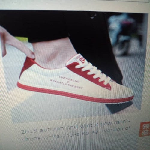 Sneakers - White/red