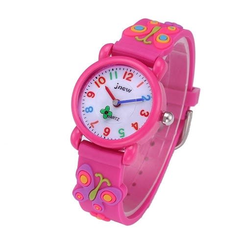 LED Flower Waterproof Wristwatch For Girls