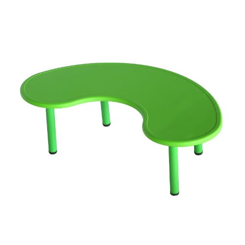 Children Nursery Classroom Halfmoon Table-green