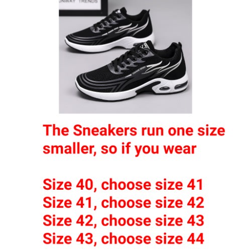 Men's Sneakers - Black & White