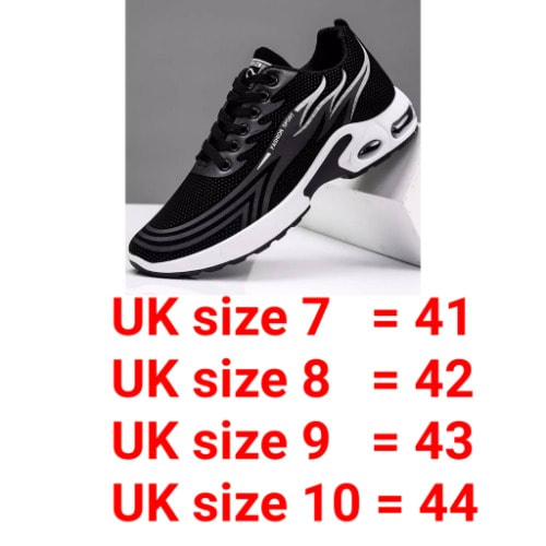 Men's Sneakers - Black & White