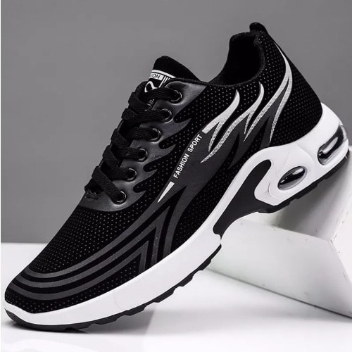 Men's Sneakers - Black & White