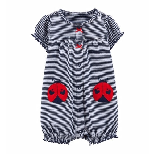 Child Of Mine Baby Girl Ladybug Romper