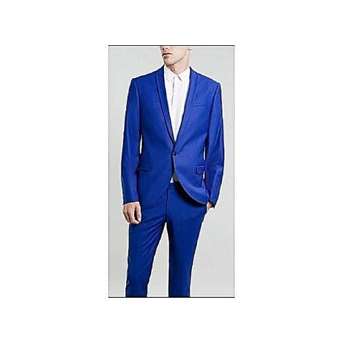 Men's Slim Fit Suit - Royal Blue
