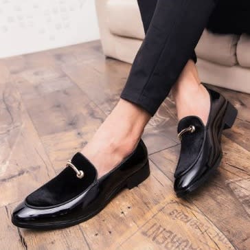 Mens Italian Dress Shoes Office Shoes Black