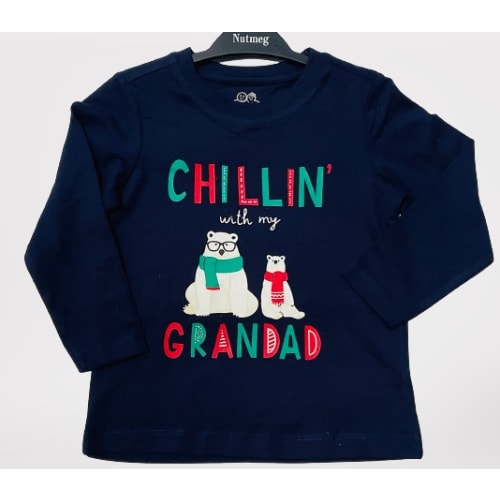 Chilling With Grandad Longsleeve Tee