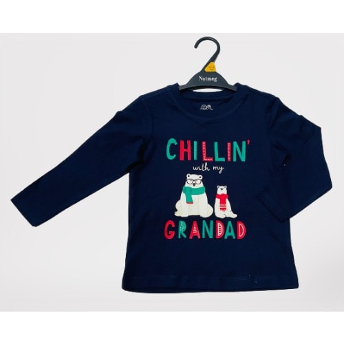 Chilling With Grandad Longsleeve Tee