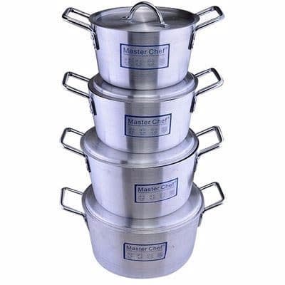 Aluminium Cooking Pot - Set Of 4
