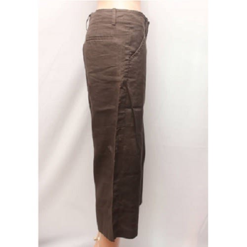 Brown Linen Bermuda Short