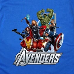 Avengers Boy Top- Blue