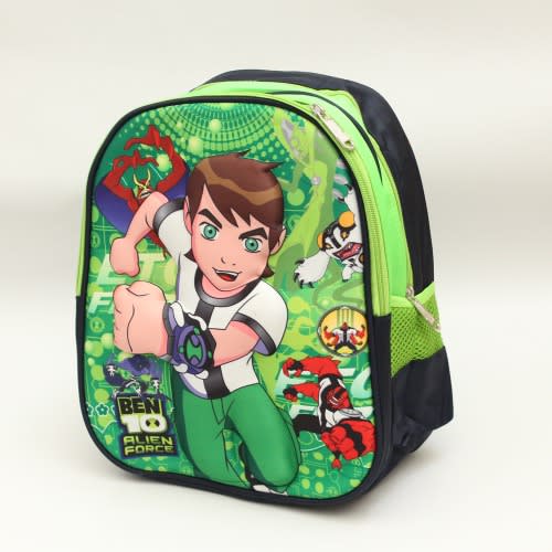 Ben 10 3D Embossed Cartoon Character School Bag For Kids - (26cm*13cm*32cm)