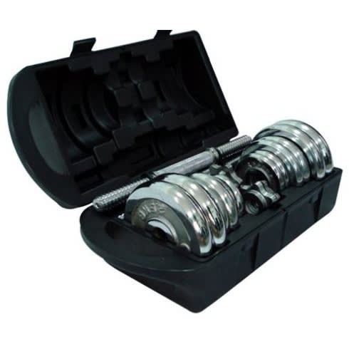 Adjustable Chrome Dumbbell With Suit Case - 20kg