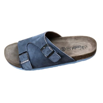 Unisex Grey Suede Birkenstocks Slide