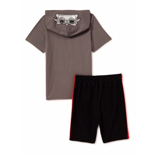 Ghostbusters Boys Hoodie T-shirt & Knit Pull On Shorts