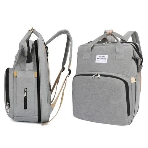 Multifunctional Foldable Baby Travel Diapers Bag With Bed Crib
