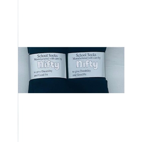 Nifty - 3In1 Plain Colored Socks -  2 Pieces - Navy Blue