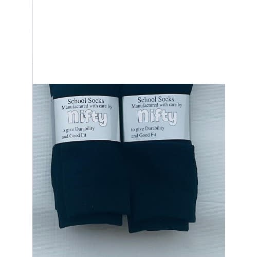Nifty - 3In1 Plain Colored Socks -  2 Pieces - Navy Blue