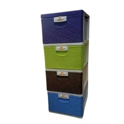 4-tier Plastic Storage Cabinet - 60X80ft
