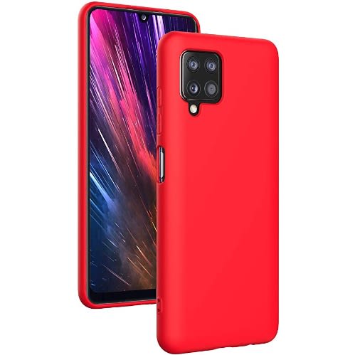 Silicone Back Cover For Samsung A12 Red