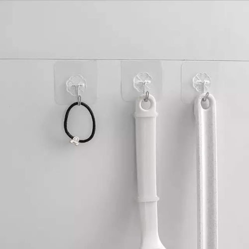 Self Adhesive Wall Hooks Hangers - 12pcs