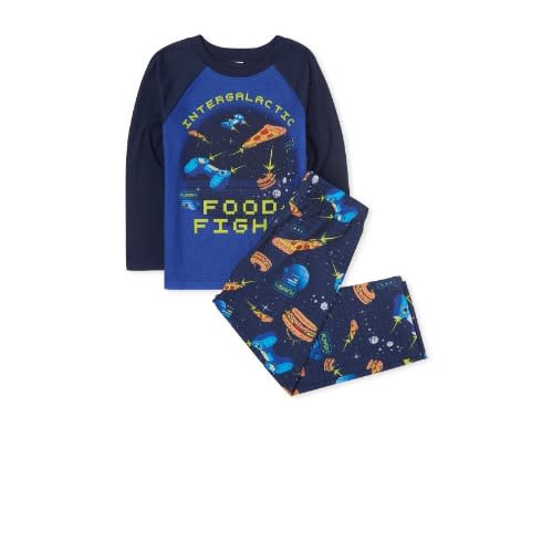 Boys Intergalactic Longsleeve Cotton Snug Pyjamas Sleepwear