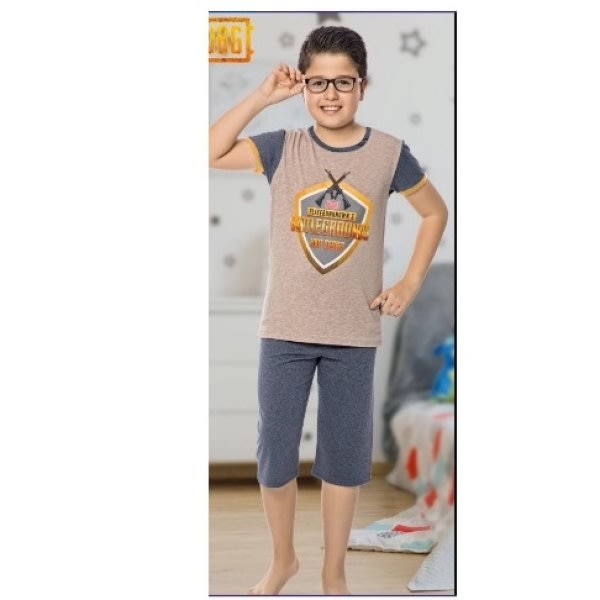 Boys Sleepwear - Top & Three-Quarter Trousers