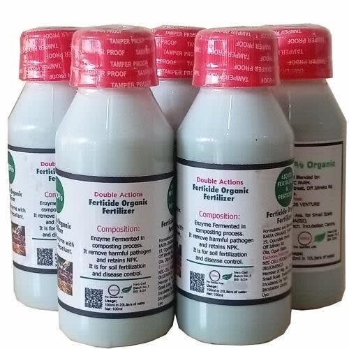 Ferticide Organic Fertilizer - 5 Bottles - 100ml