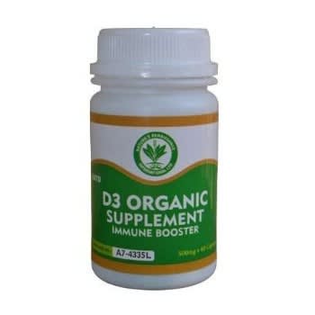 NRI - Uatd D3 Organic Supplement Immune Booster - 60 Capsules