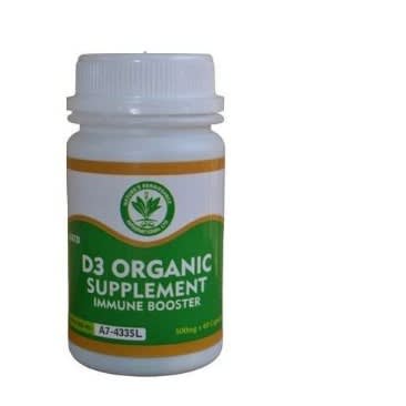 NRI - Uatd D3 Organic Supplement Immune Booster - 60 Capsules
