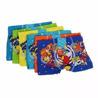 6 Piece Ben 10 Print Boy's Boxers - Multicolour