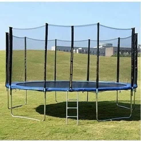 14ft Outdoor Trampoline Bouncer With Net Guide