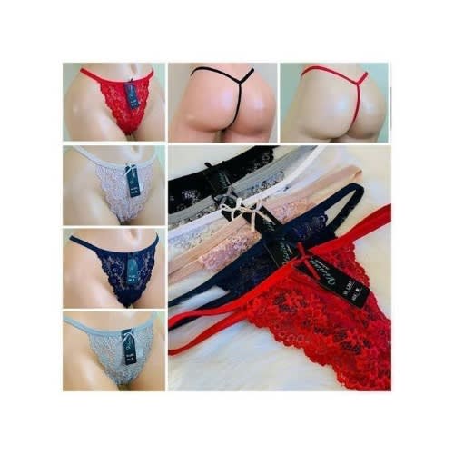 Ladies Net Lace Panties - Set Of 6