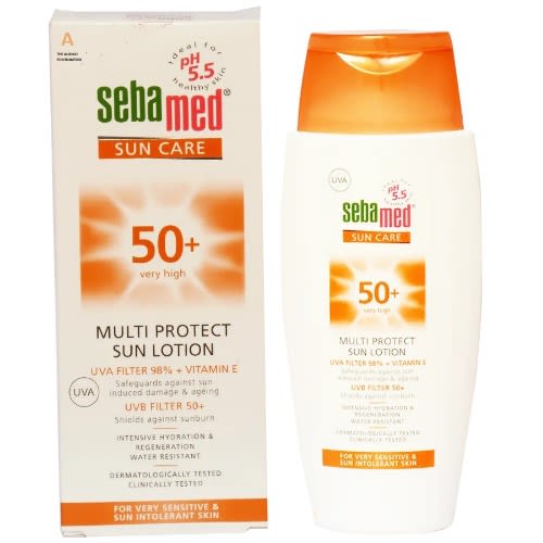 Suncare Multi Protect Sun Lotion For Very Sensitive And Sun Intolerant Skin Spf 50