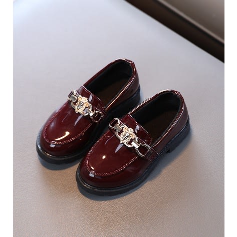 Kid's Party Shoe - Burgundy