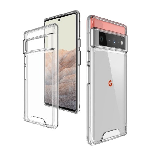 Acrylic Hard Back  & Clear Case For Google Pixel 6 Pro