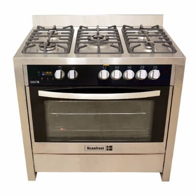 5 Gas Burners Gas Cooker - SFC9502SS - Silver - 90x55cm