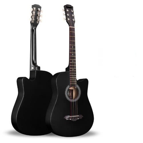 Acoustic Box Guitar With Bag And Strap -Black