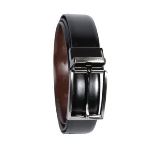 Quality Glossy Black Leather Belt