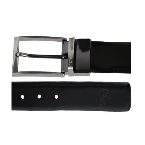 Quality Glossy Black Leather Belt