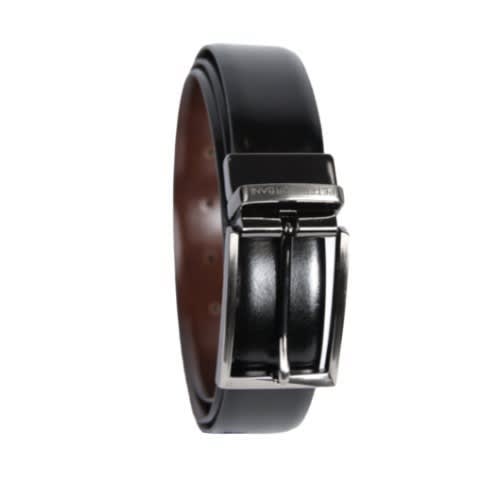 Quality Glossy Black Leather Belt