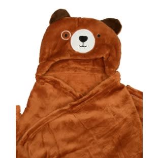 Bear Hooded Baby Blanket